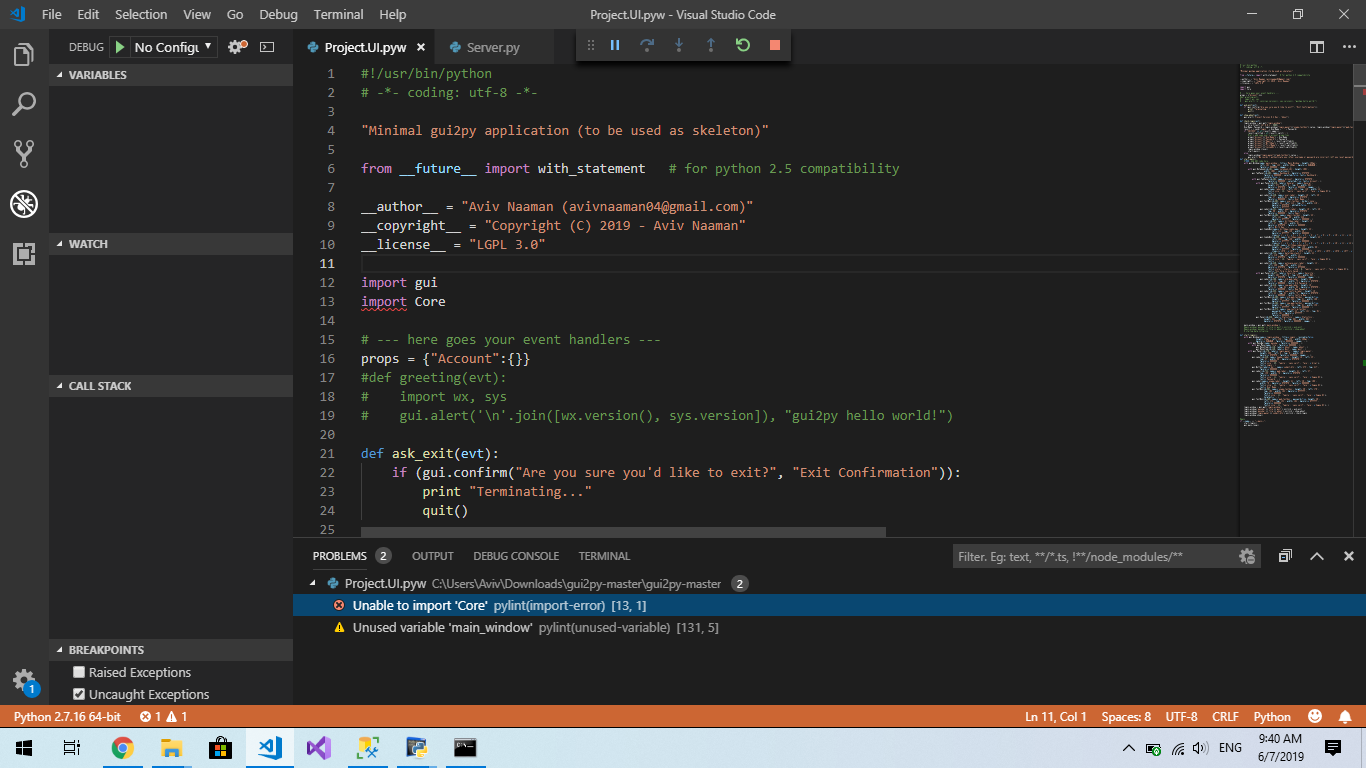 Pylint ERROR Modeule not found if importing compiled python module/file ...