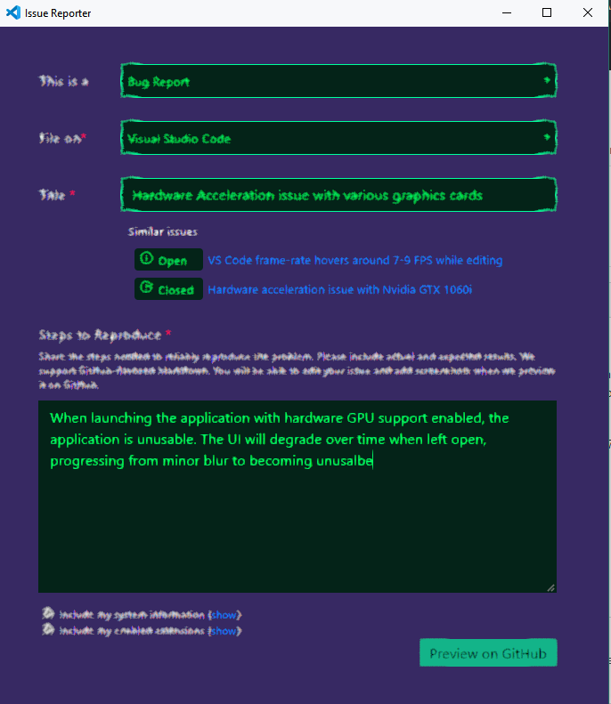 Hardware Acceleration issue with various graphics cards · Issue 96598