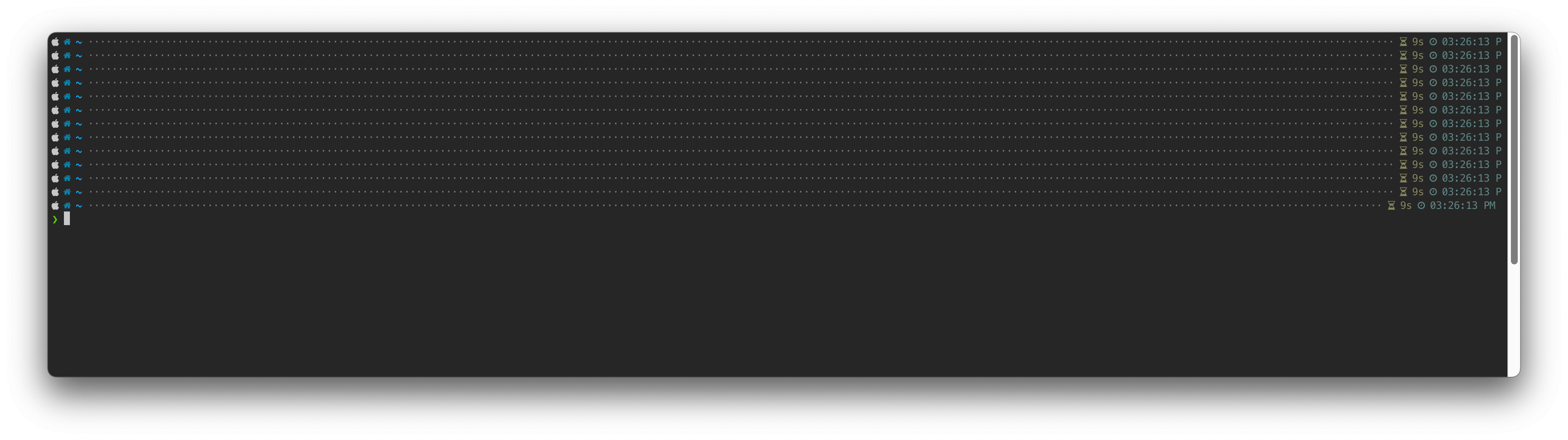 The prompt keeps duplicating over time in the iterm2 hotkey window