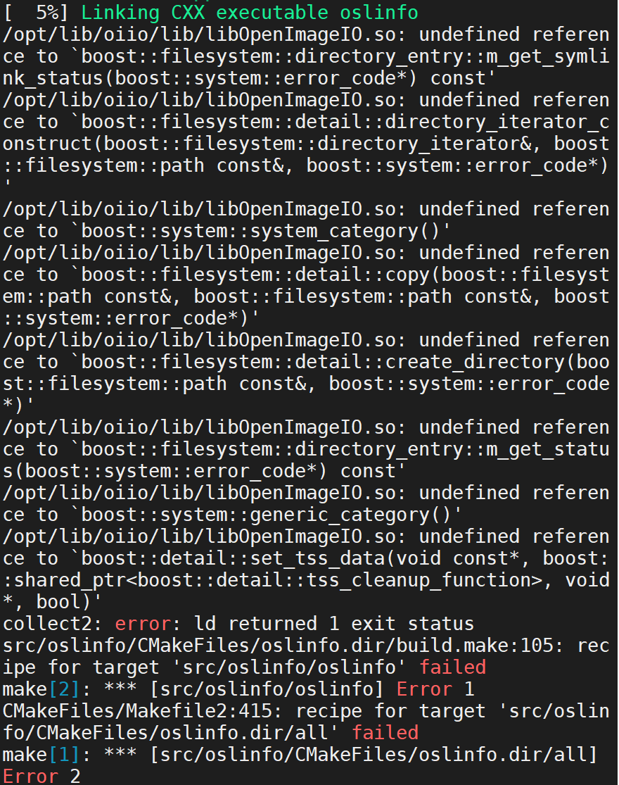 OSL v1.72 and master branch fail to compile with boost 1.61 · Issue ...