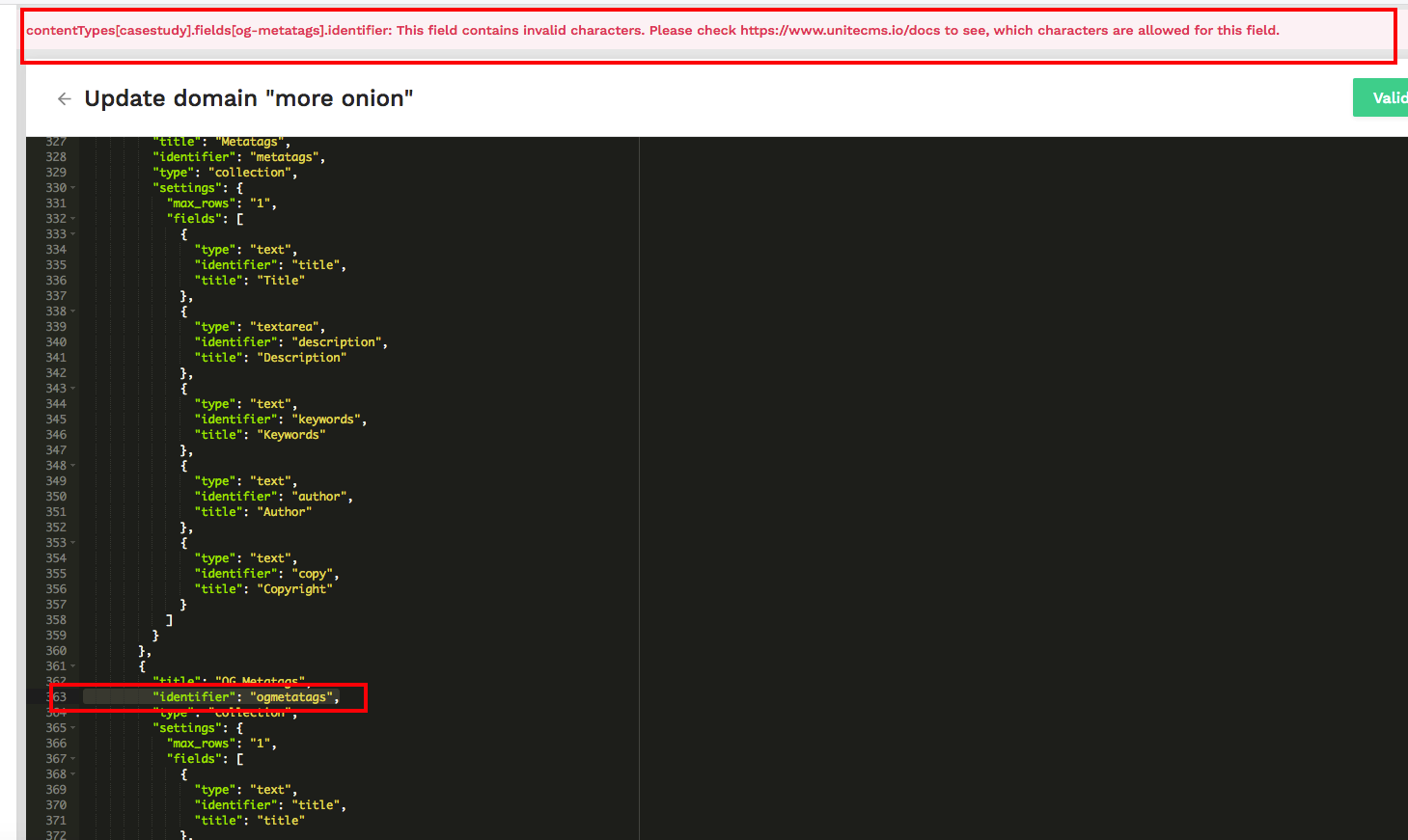 UI improvement - Jump to first error on domain edit · Issue #230 ...