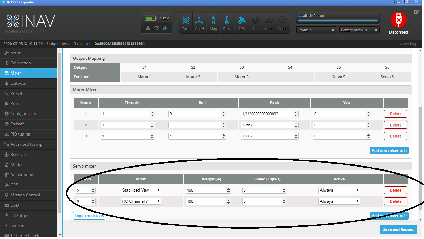 CC3D Revolution Do not configure the Servo output · Issue 5695