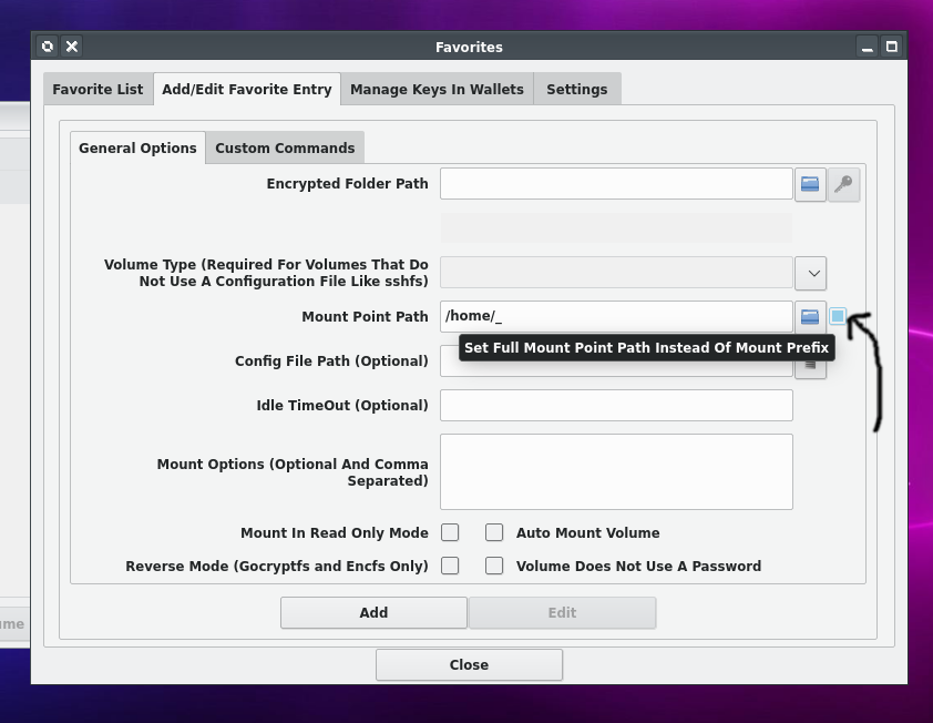 Option to customize full mount point, not only its prefix · Issue 178
