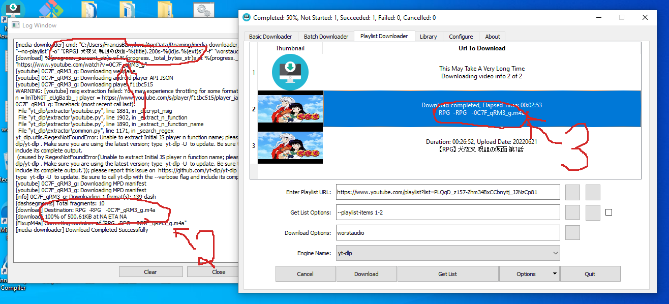 japanese file names do not correctly in the playlist title on Windows ...