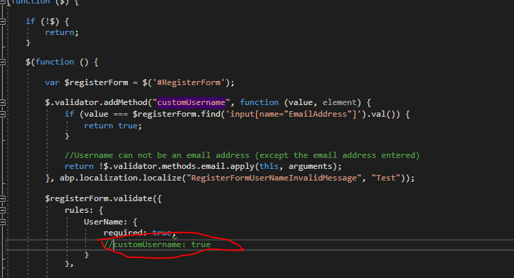 AbpValidationException on registration action · Issue #4013 ...