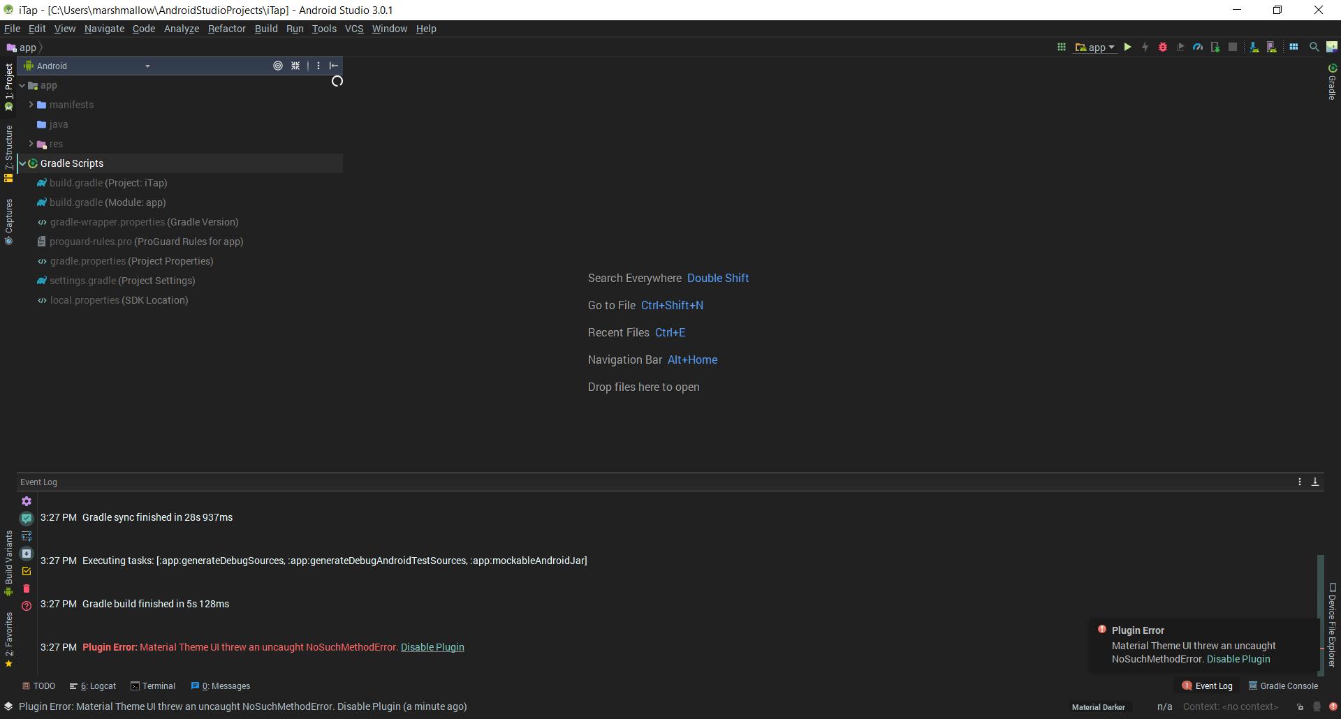 Plugin does not load <code>java</code> folder