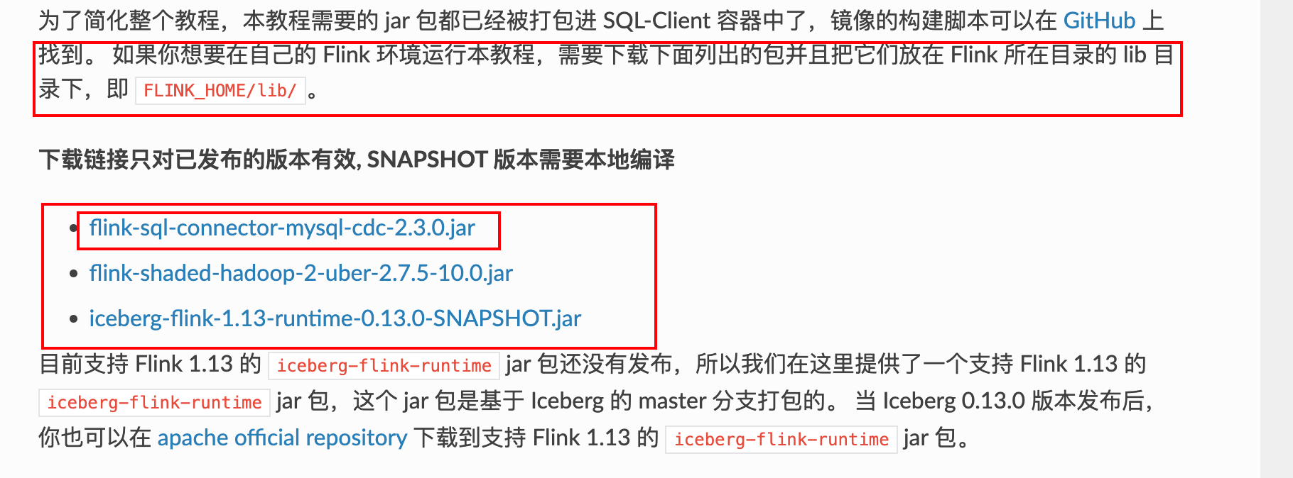 Sql-Clinet执行sql时缺乏依赖，耗费了几天时间都没有找全 · Issue #1985 · apache/flink-cdc · GitHub