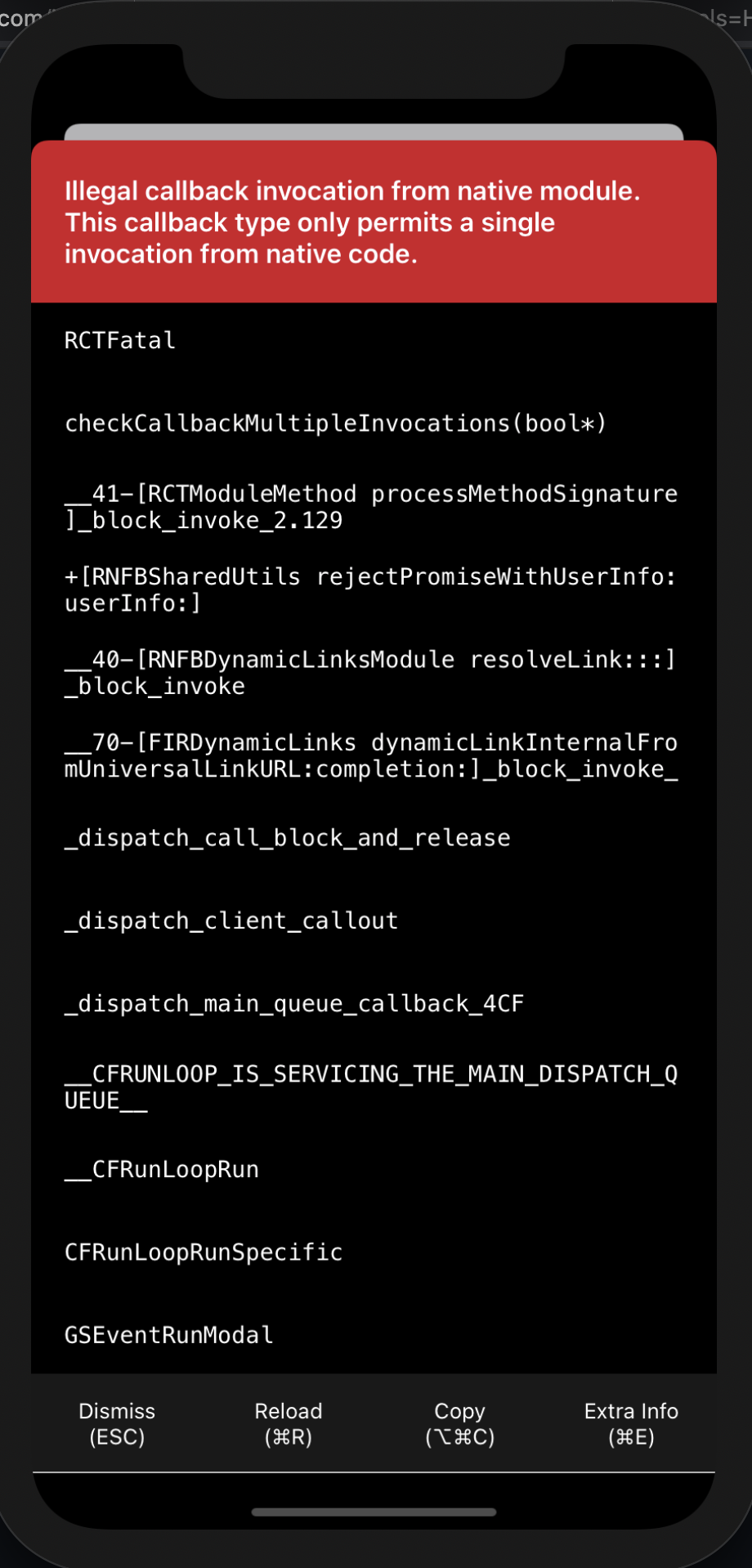 [🐛] Dynamic links on resolve link crash · Issue #4783 · invertase/react ...