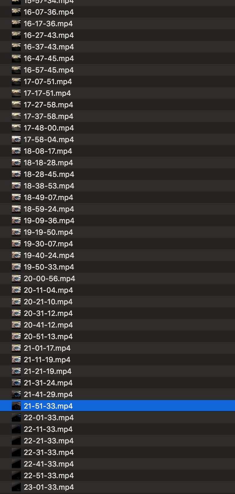 Continuous Recording Grey for first few seconds up to a minute