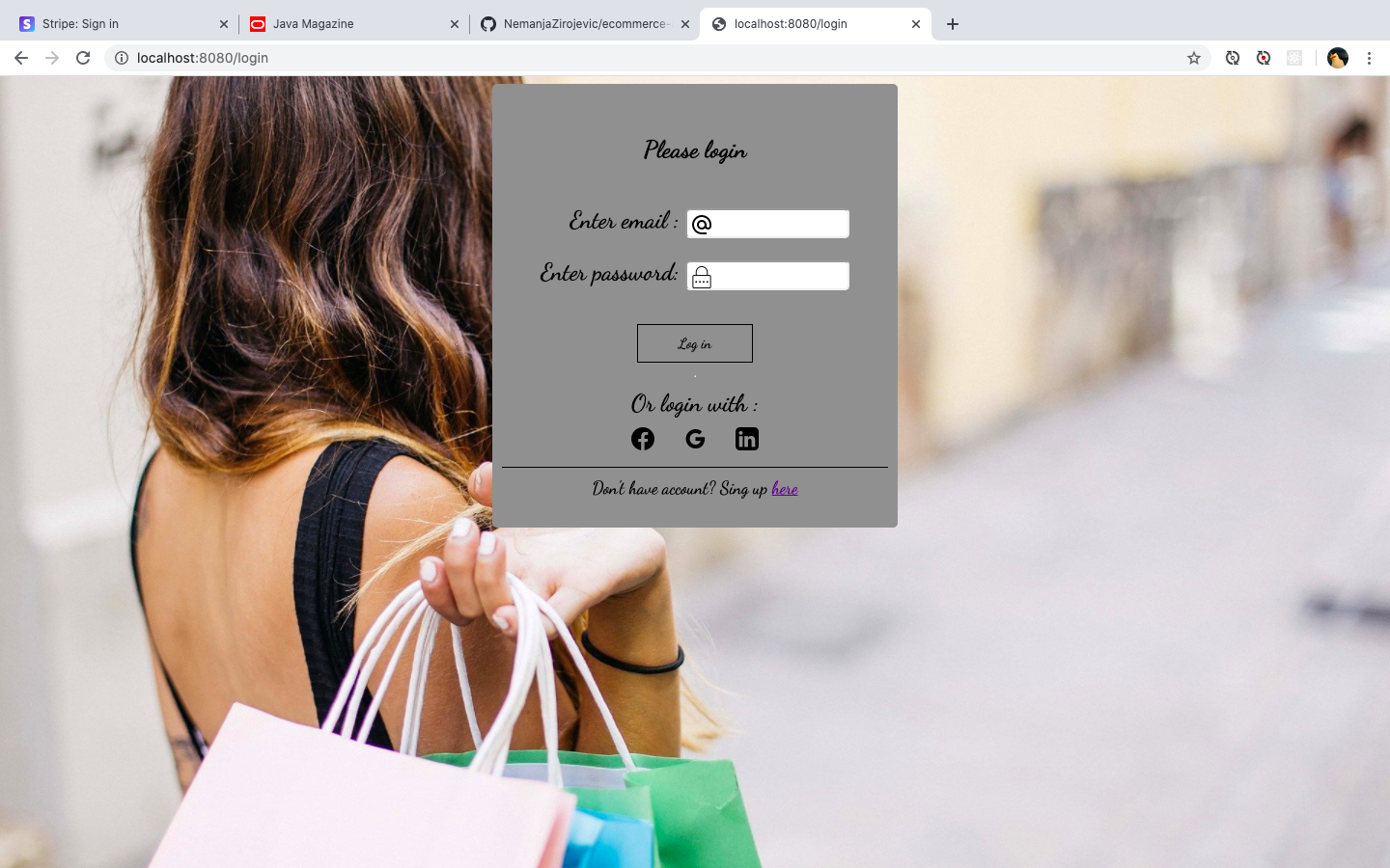 GitHub - NemanjaZirojevic/ecommerce-app: E commerce application build ...