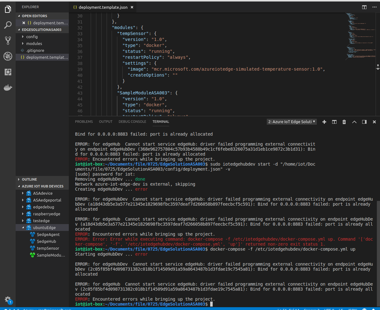 [ASA]Build and run IoT edge solution failed · Issue #212 · microsoft ...