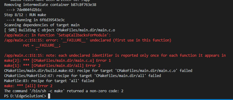 build IoT Edge c sample project failed · Issue #968 · Azure/azure-iot ...