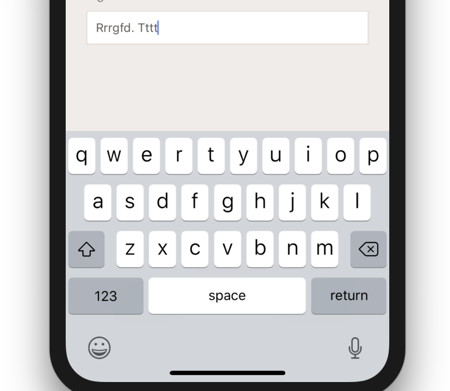 iOS Keyboard doesn't change keyboard type · Issue #19670