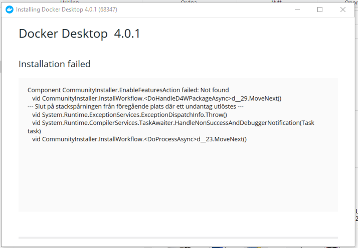 Install of docker 4.0.0 fails on Windows 10, WSL 2 · Issue #12080 ...