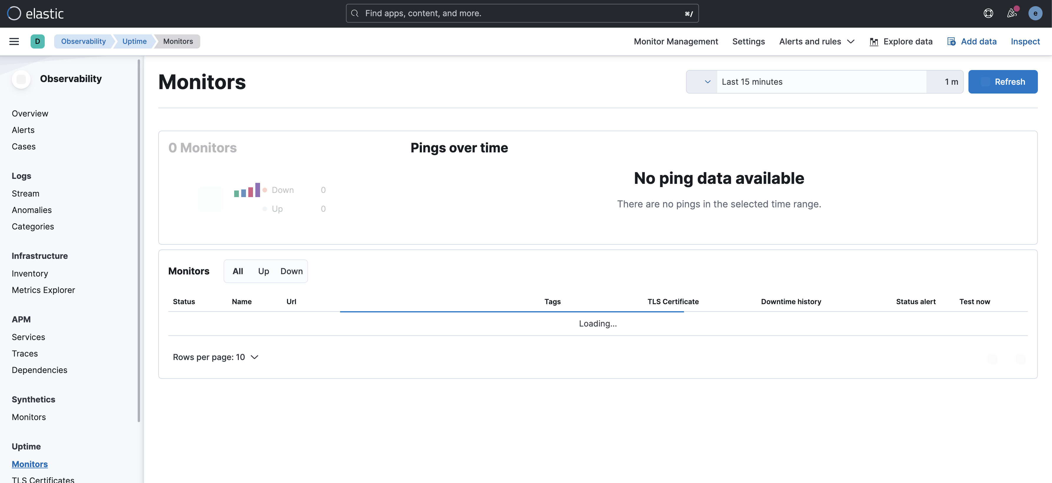 [Uptime] Ping histogram shows no data on first load · Issue #145243 ...