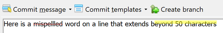 Commit message spelling/length markers broken under high DPI · Issue ...