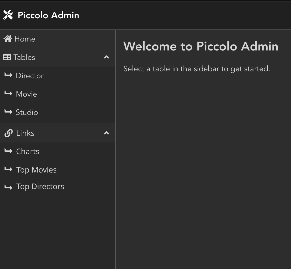 Allow custom links in the sidebar · Issue 307 · piccoloorm/piccolo