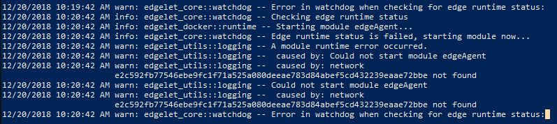 Edge modules 'failed' after reboot · Issue #659 · Azure/iotedge · GitHub