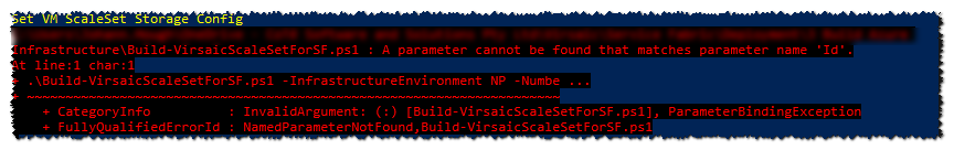 parameter does not exist networkview