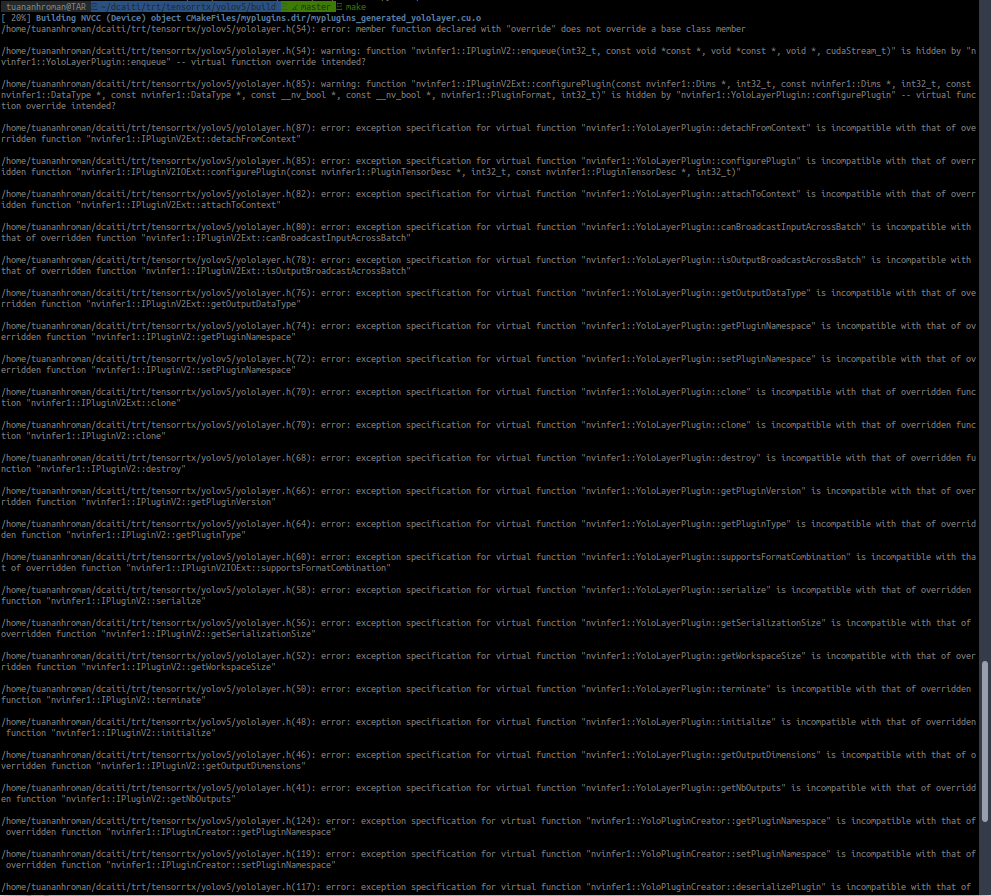 make fails after cmake in ../build for yolov5 · Issue #580 · wang-xinyu ...
