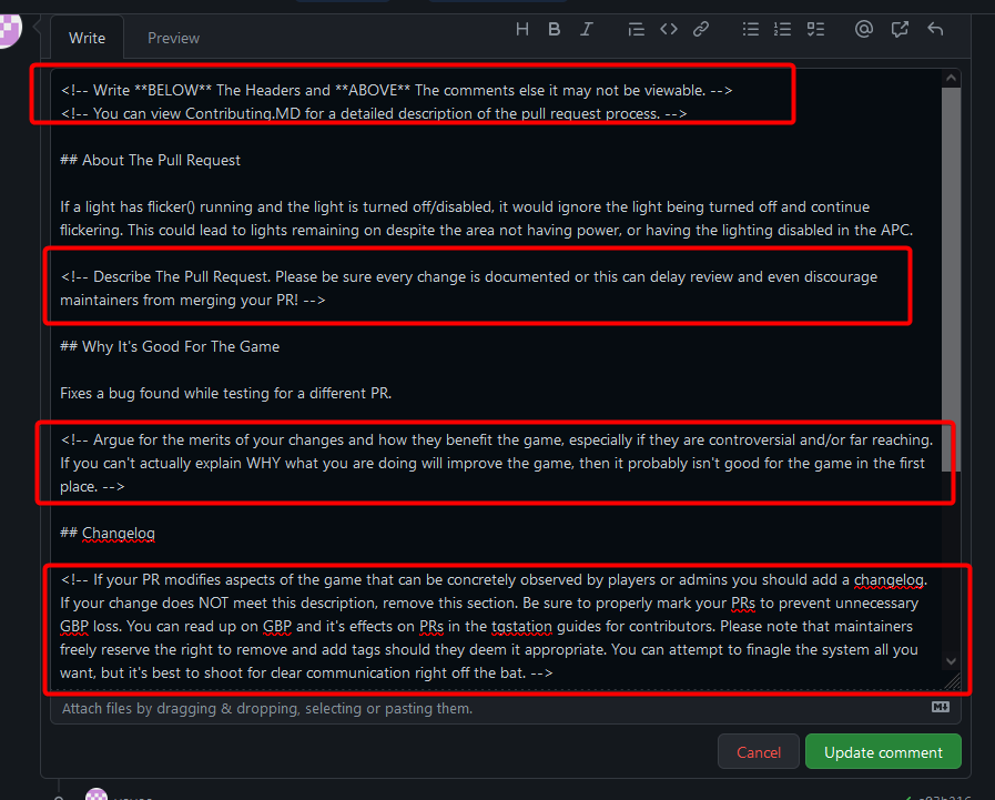 Remove guide comments action by Mothblocks · Pull Request 70739