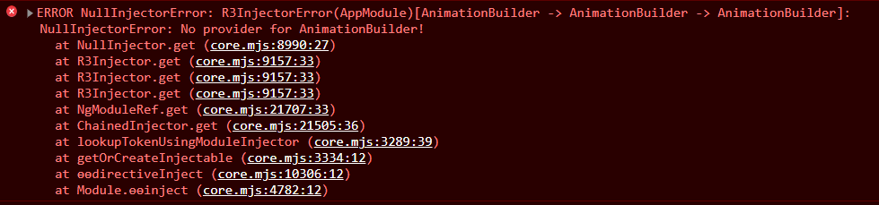 Module Federation - AnimationBuilder is not provided globally · Issue ...