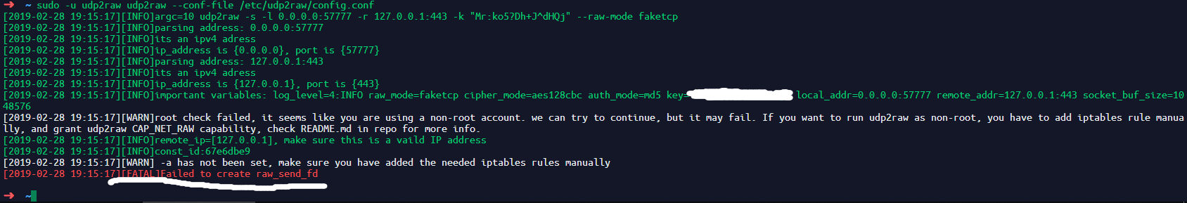 Failed to create raw_send_fd 错误 · Issue #250 · wangyu-/udp2raw · GitHub