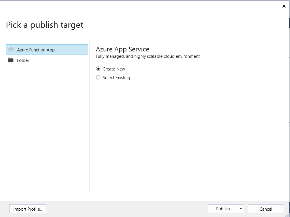 Publish Azure Functions with Consumption Plan from Visual Studio ...