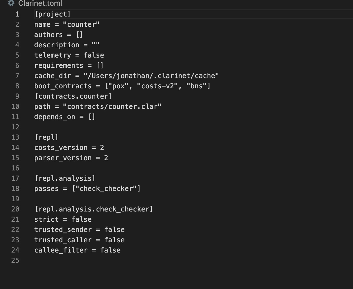 test errors out after creating a new contract · Issue 370