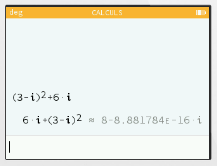 (3-i)^2+6i gives the wrong result · Issue #310 · numworks/epsilon · GitHub