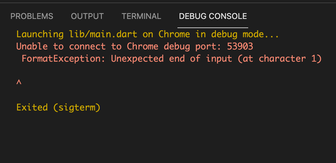 [tools] `Failed to establish connection with the application instance