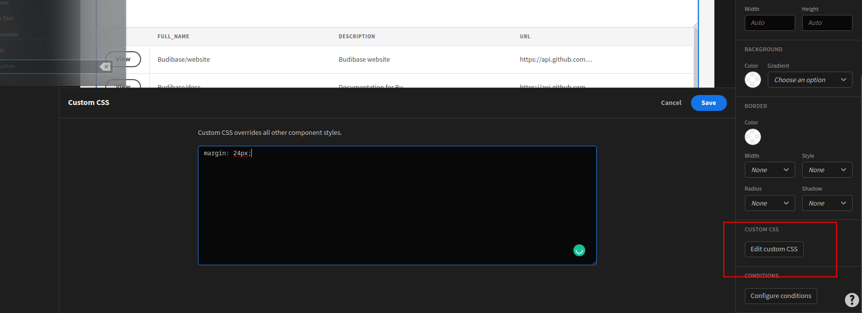 Custom Component Margin · Budibase budibase · Discussion 4331 · GitHub