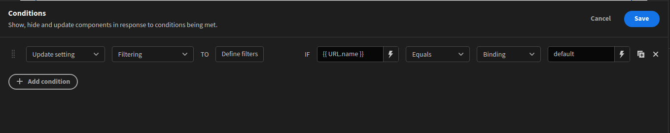 How to create links that pass filter parameters to a table list ...