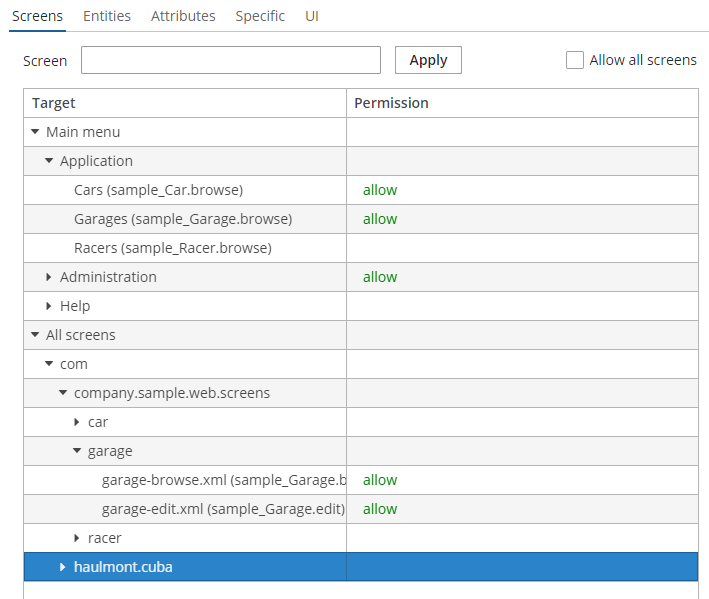 Improve usability of screen permissions UI · Issue #2888 · cuba ...