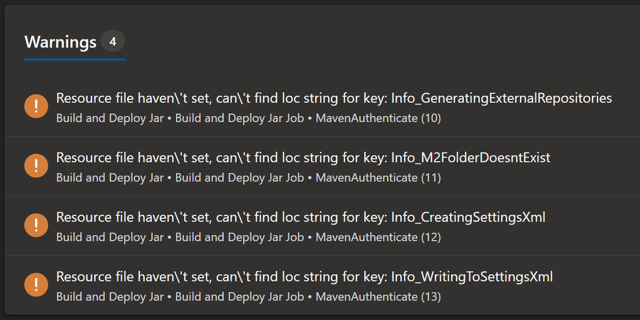 Can't find message resource in MavenAuthenticateV0 · Issue #11875 ...