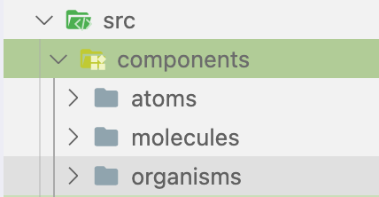 Screenshot of my folder structure in my code editor