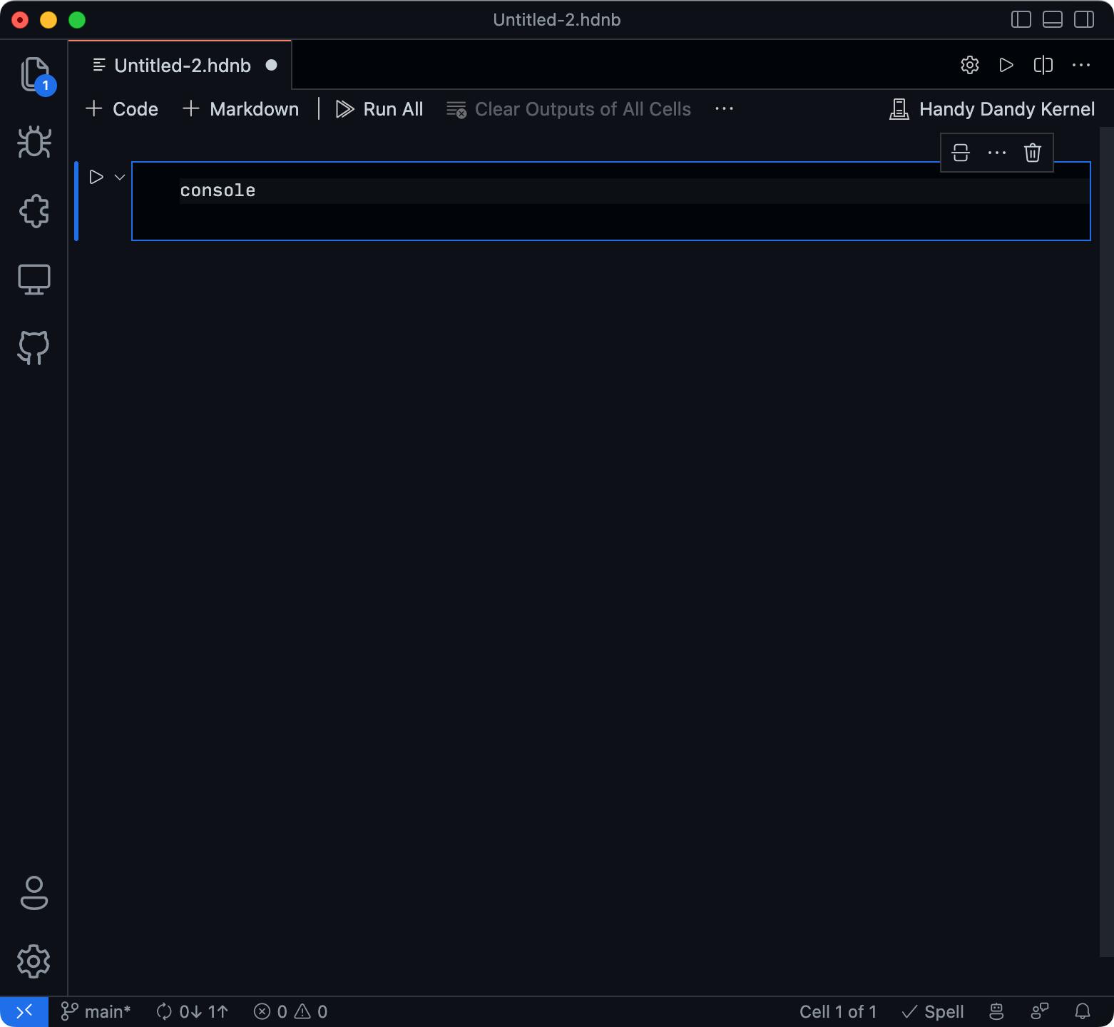 Unclear if notebook cell works with empty language cell · Issue #148189 ...