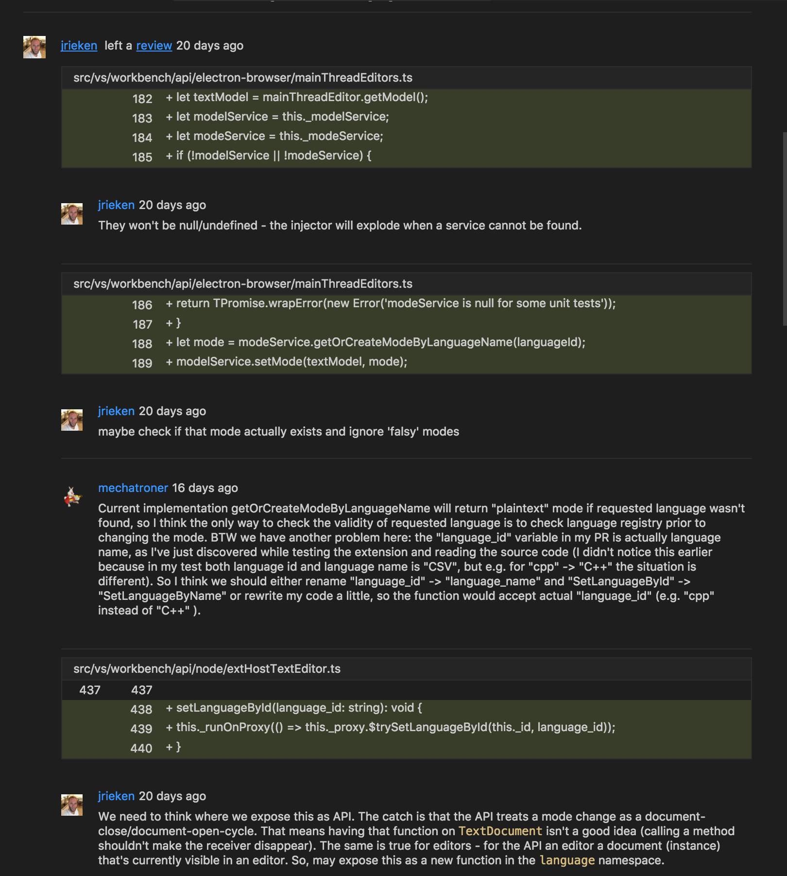 Requested changes with comments are not properly styled · Issue #195 ...