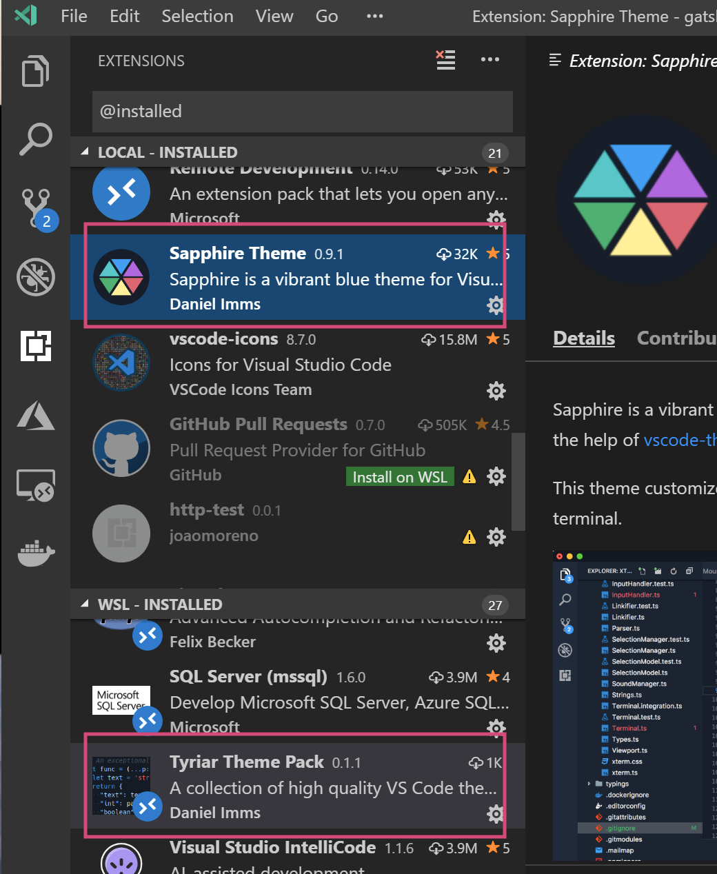 It's confusing to have extension pack installed remotely but child ...