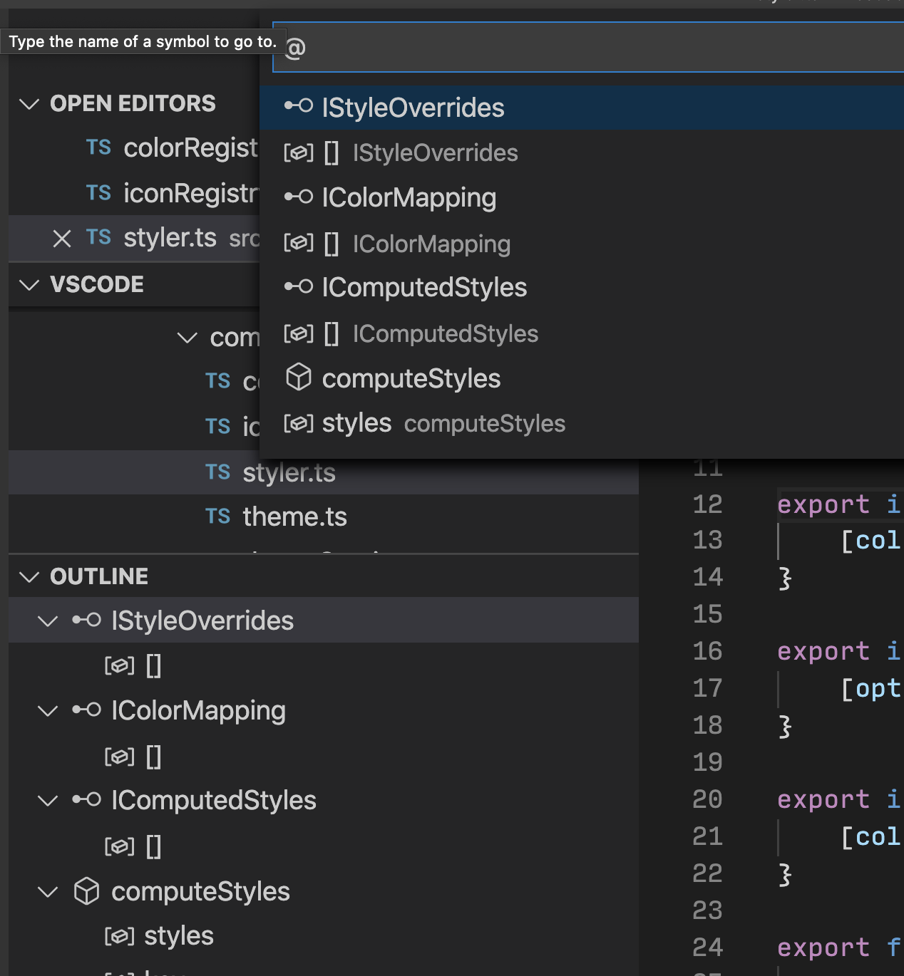 Symbol icon color tokens are broken · Issue #107264 · microsoft/vscode ...