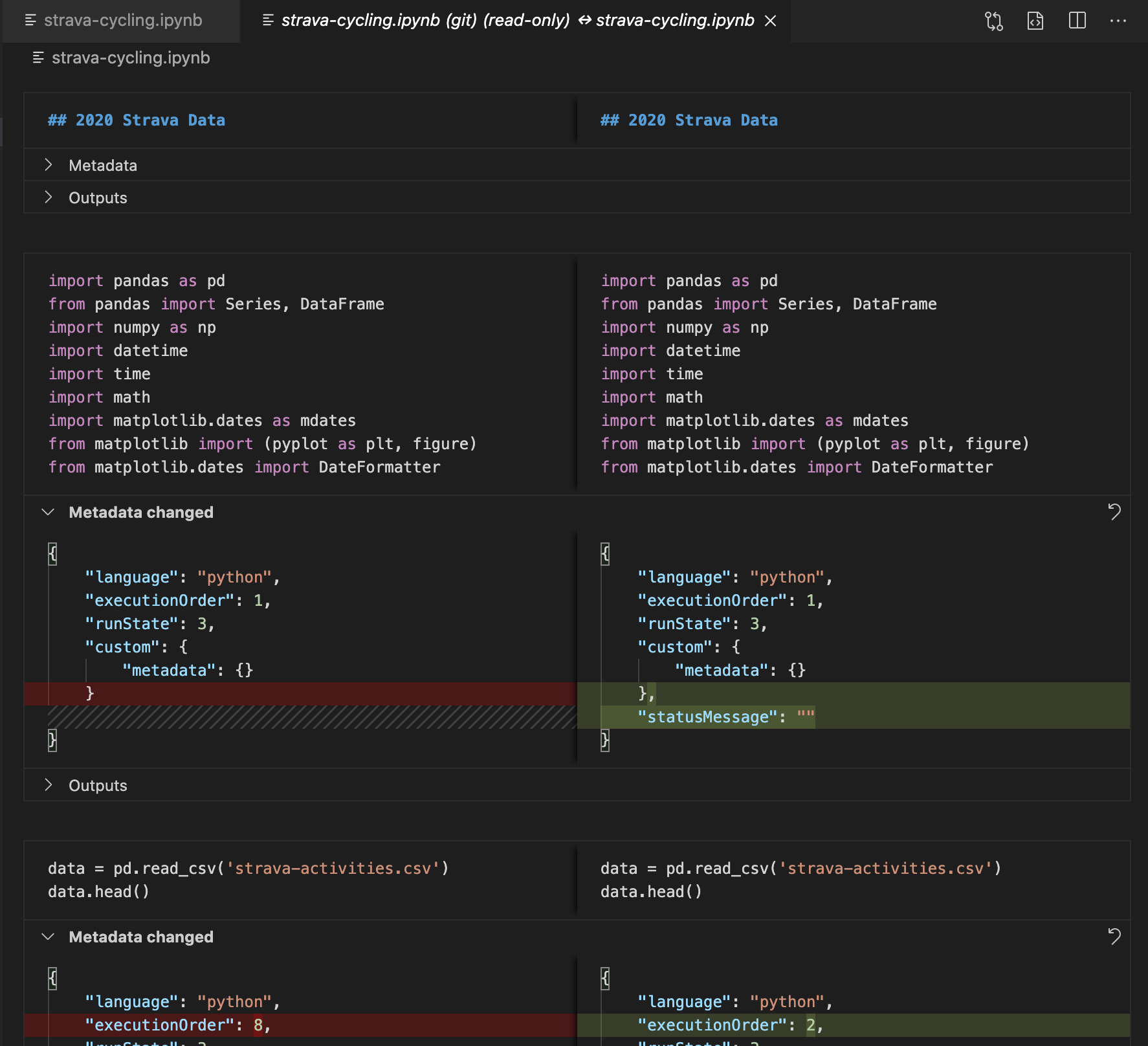 Improve default diff view w/ metadata changes · Issue #107385 ...