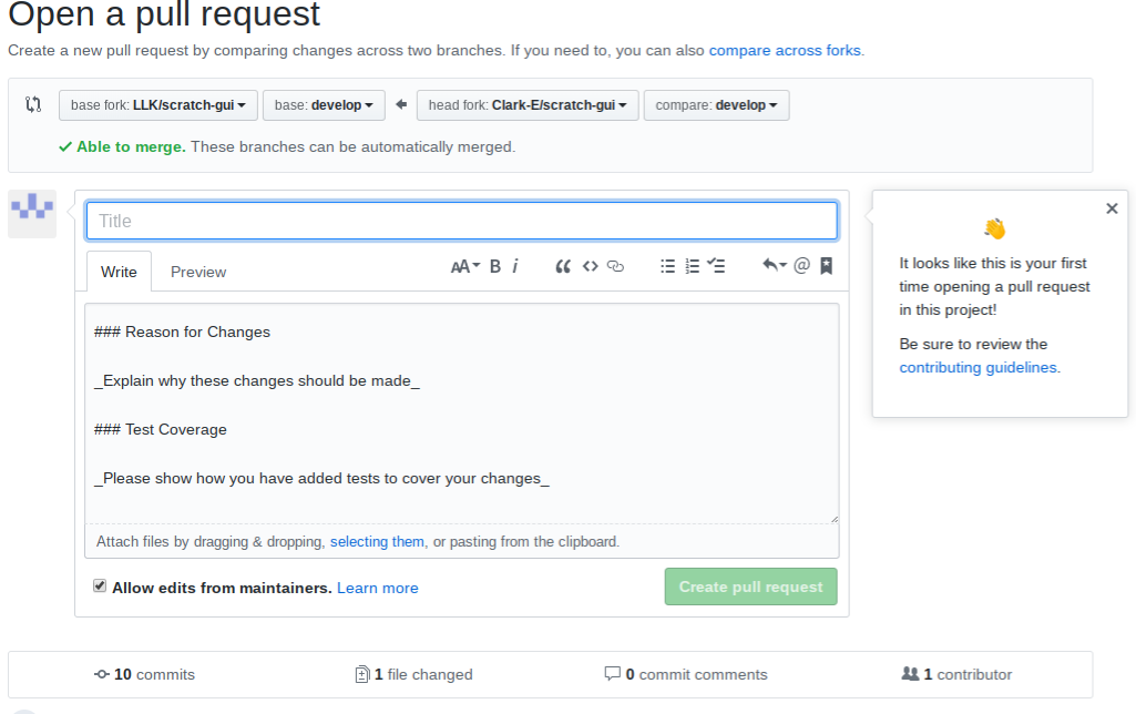 Can't make pull request for this repo · Issue #1662 · scratchfoundation ...