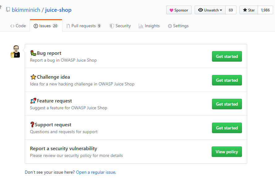 Introduce Issue Templates · Issue 1043 · · GitHub