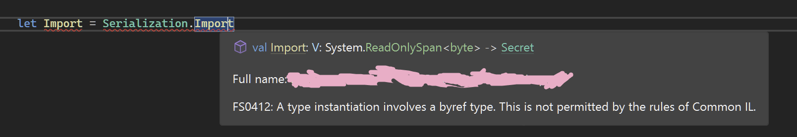 [bug] Error on function parameter that's readonlyspan · Issue #1209 ...