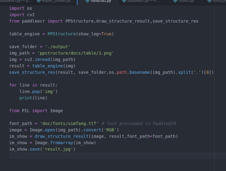 使用ppstruct 报错 · Issue #7490 · PaddlePaddle/PaddleOCR · GitHub