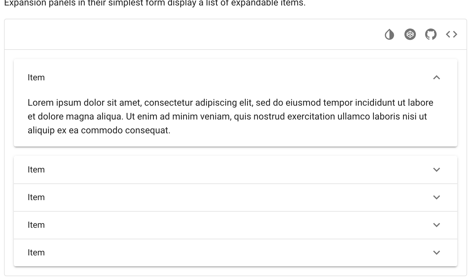 Add collapse menu example for Accordion component · Issue 1460
