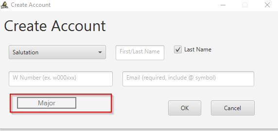 create account window