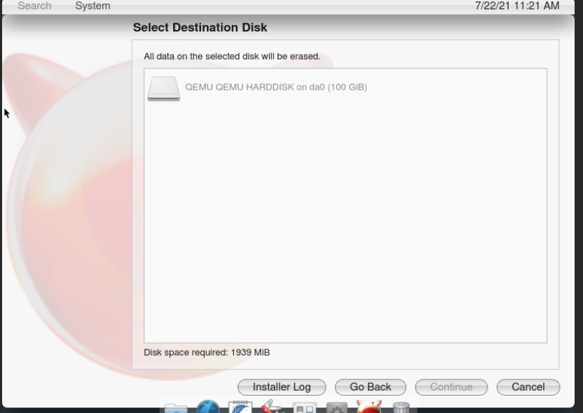 Could not select Proxmox Virtio SCSI Disk when installing FreeBSD · Issue 260 · helloSystem/ISO