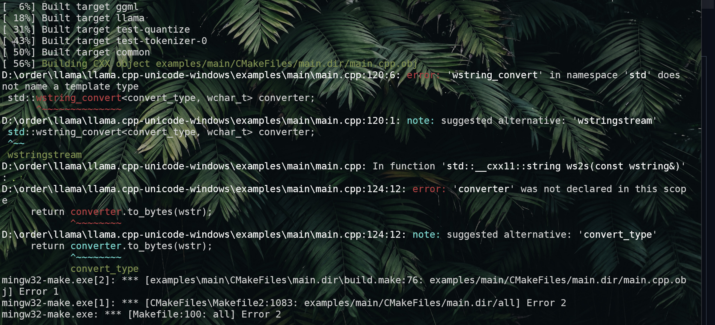 mingw32-make.exe: *** [Makefile:100: all] Error 2 · Issue #2 ...