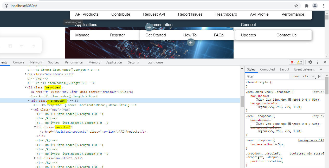 collapsible menu issue